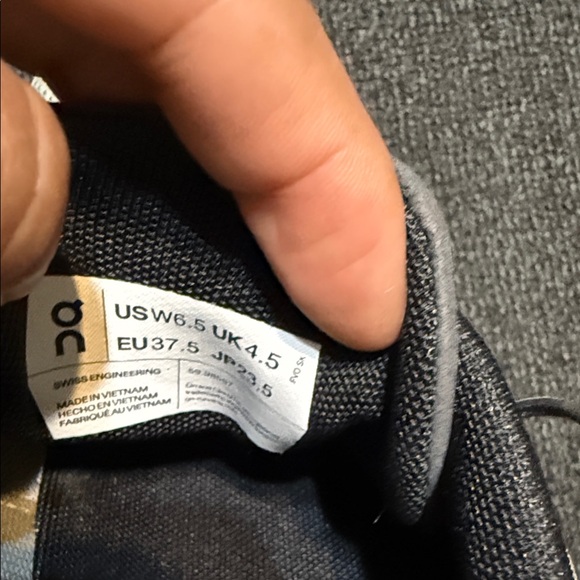 On Running Athletic Shoes in Gray and Black - Picture 7 of 11